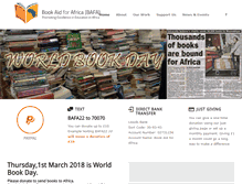 Tablet Screenshot of bookaidforafrica.com